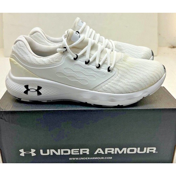 Men's UNDER ARMOUR UA Charged Vantage Marble White Running Shoes 3024734-100 NWD - Picture 1 of 4